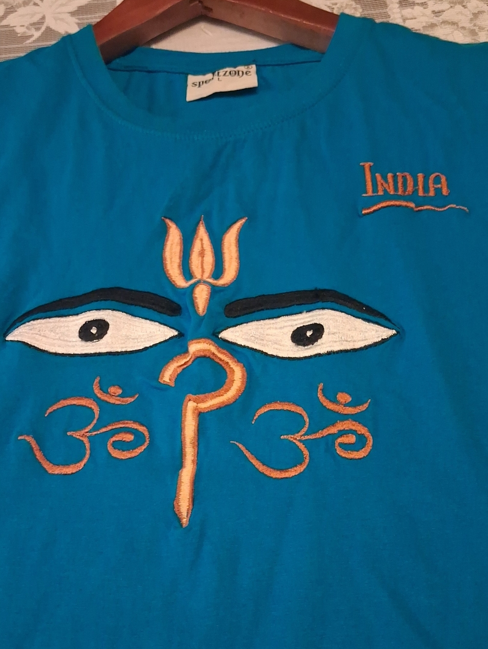 Kids Short-Sleeve Graphic Tee in Turquoise by - Picture 4 of 4